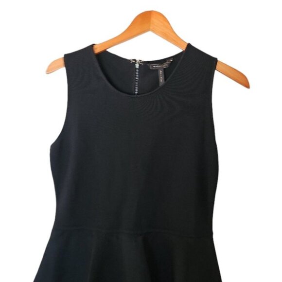 BCBGMAXAZRIA Black Francis Layered Peplum Large‎ L Ruffle - Picture 8 of 16